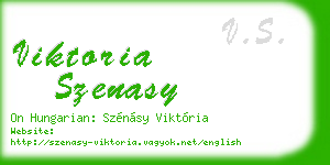 viktoria szenasy business card