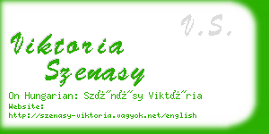 viktoria szenasy business card